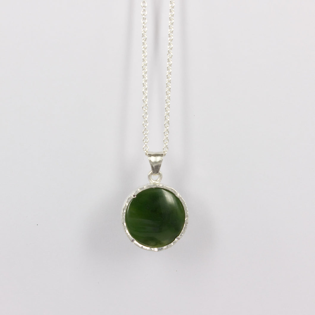 DM281C: Pounamu disc pendant