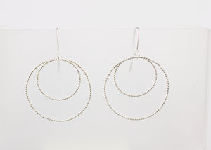 FS267: Double twist (takawiri) hoop earrings