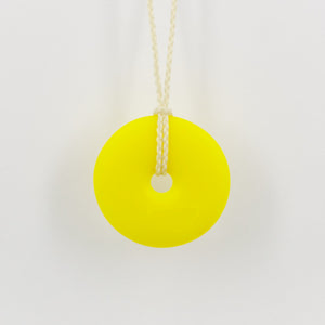 GSM14: Pi disc pendant - yellow