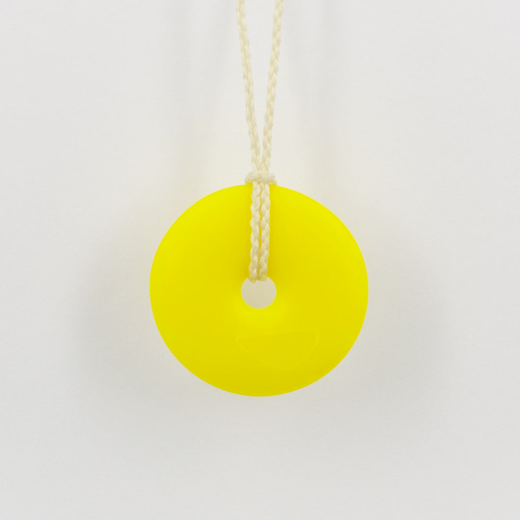 GSM14: Pi disc pendant - yellow