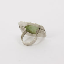 JMR251: Pounamu and recylced sterling silver ring