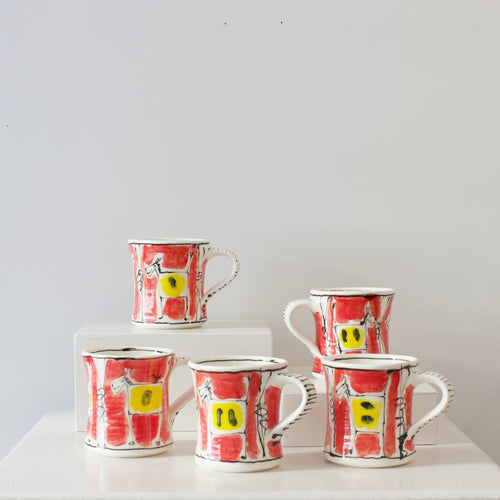 PH: Red animal mugs