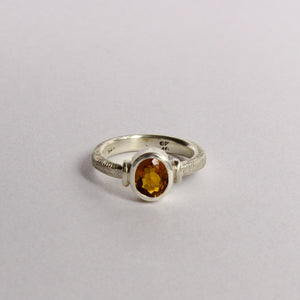 RK72: Cognac citrine ring