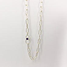 RK42: Chain necklace with lapis clasp