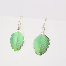 RB188: Beech Leaf earrings - green